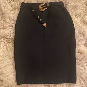 Black Pencil Skirt- New